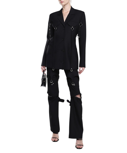 【BAON】[unisex] Martinzi Stitch Strap Banding Pants The Finance Pants in Cotton Poplin – Suzie Kondi