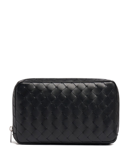 Woven leather mini bag | Emporium