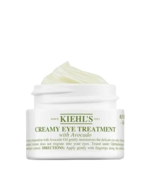 Creamy eye treatment with avocado