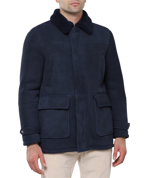 Straight fit jacket with long sleeves