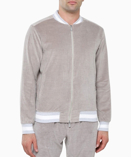 Straight fit jacket with long sleeves