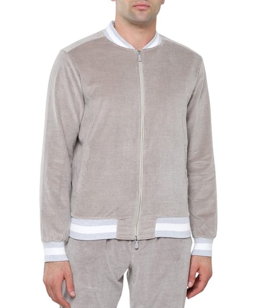 Straight fit jacket with long sleeves