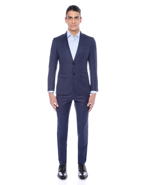 Straight fit wool suit