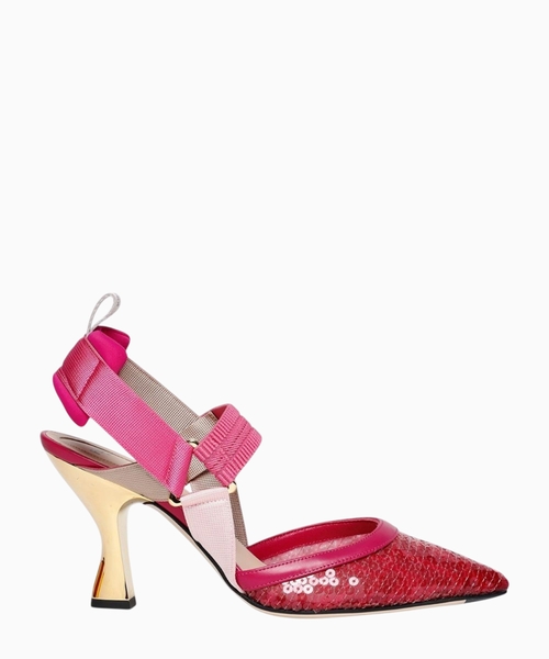 Colibrì slingbacks with sequin design