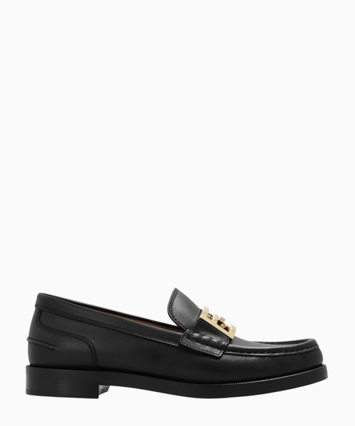 Baguette loafers with logo detail