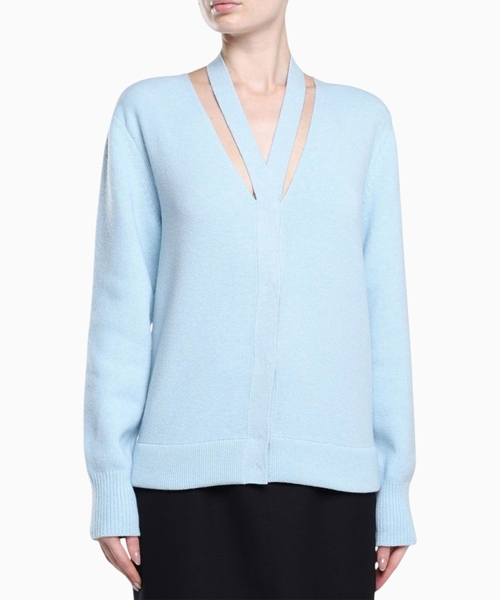 Long sleeve cardigan with button fastening