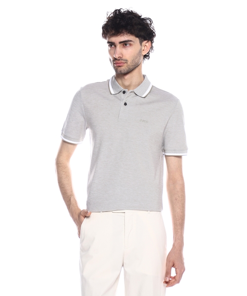 Поло с короткими рукавами и вышивкой логотипа