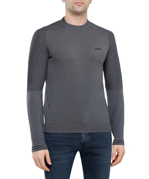 Logo printed long-sleeve jumper