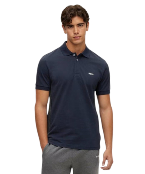 Pique cotton polo shirt