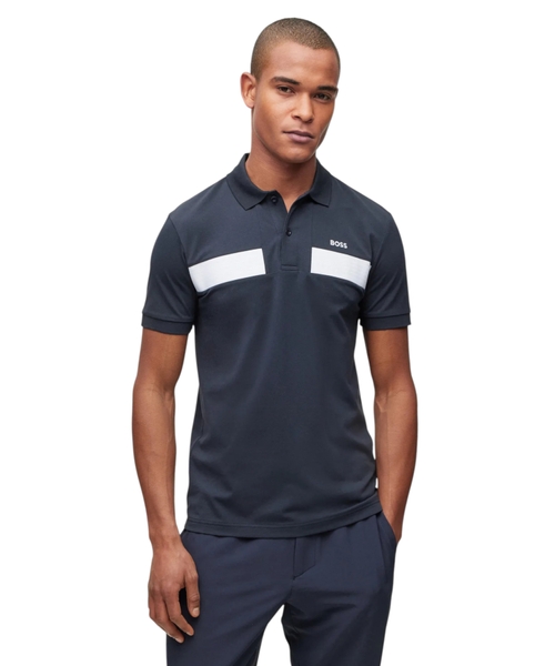 Поло из хлопка облегающего кроя