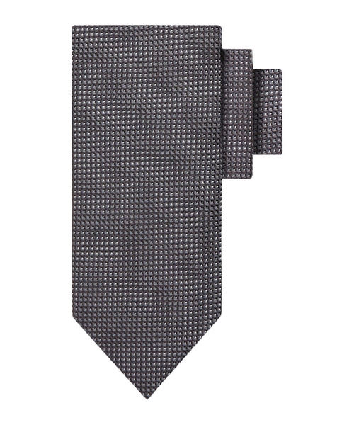 Printed silk tie
