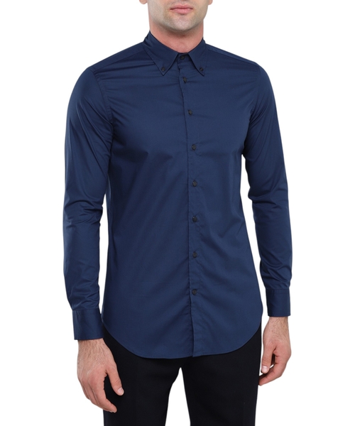 Long sleeve shirt with classic collar