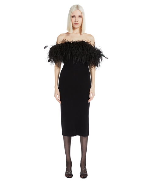 EOLO Silk and wool yarn dress