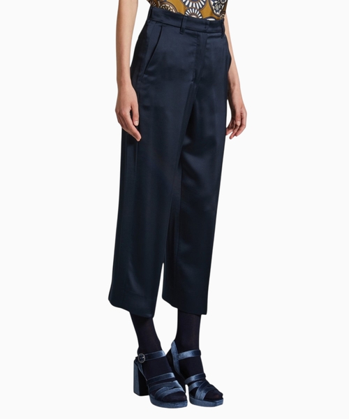 Fluid satin trousers