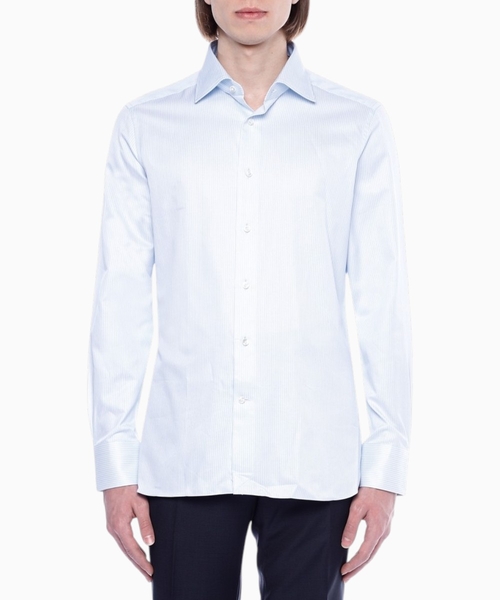 Long sleeve shirt with classic collar