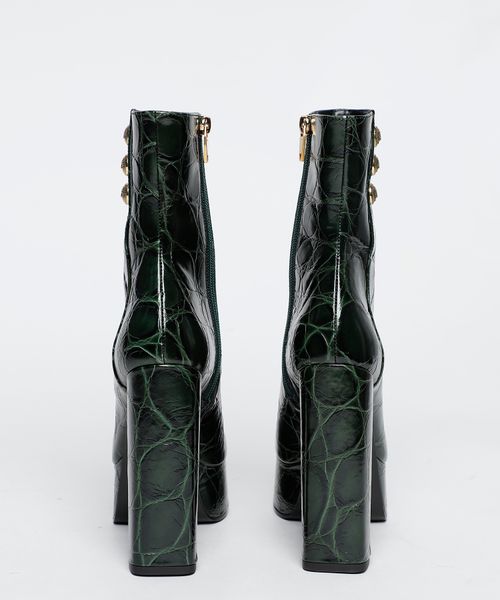 Crocodile print ankle boots hotsell