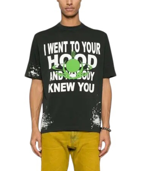 Футболка с круглым воротником и короткими рукавами