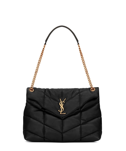 Puffer medium in nappa leather bag