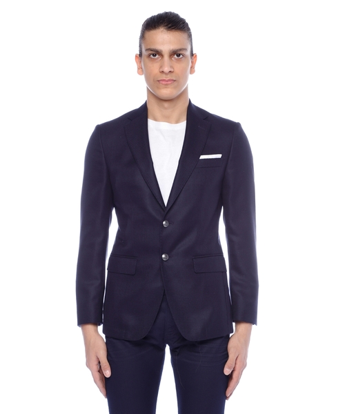 Текстурный пиджак облегающего кроя