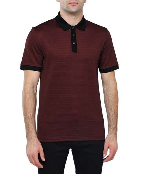 Поло в полоску с короткими рукавами