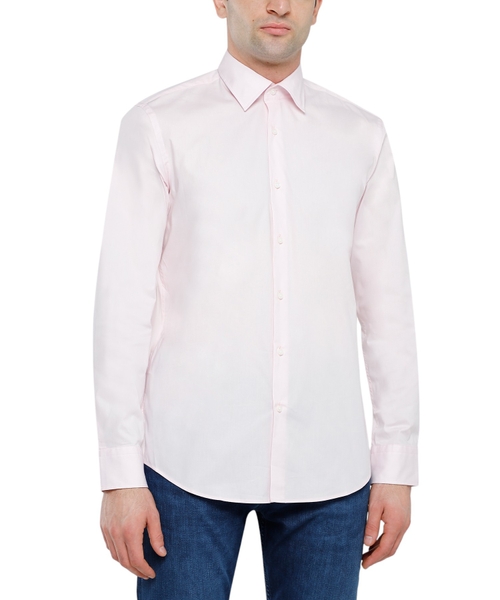 Long sleeve straight fit shirt
