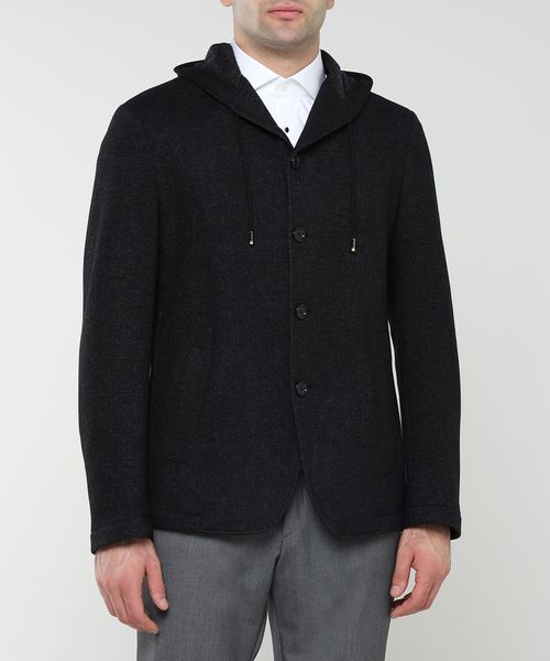 Long-sleeve hooded jacket
