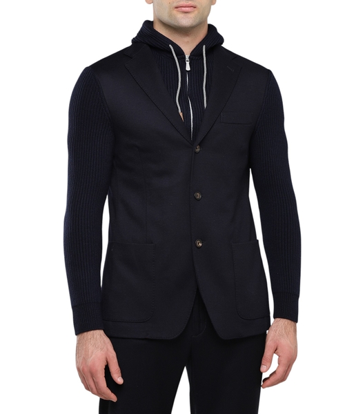 Кардиган с длинными рукавами и застежкой на молнию