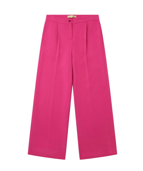 Straight-fit wide trousers