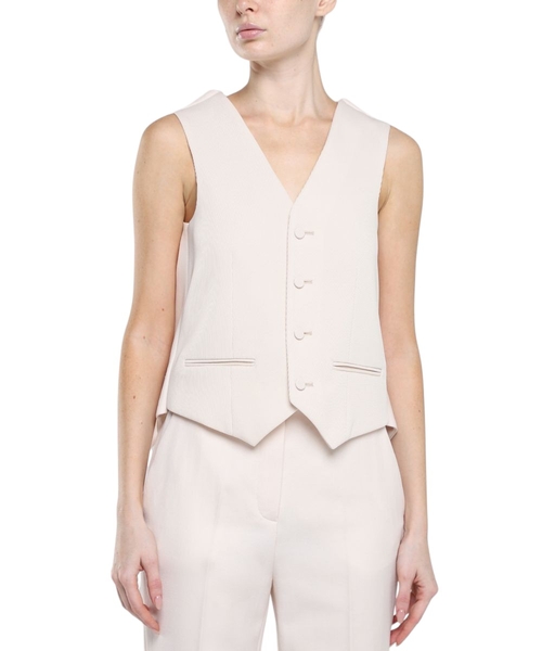 Жилет без рукавов с застежкой на пуговицы
