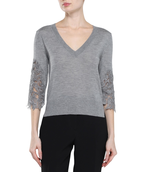 Lace detailed jumper