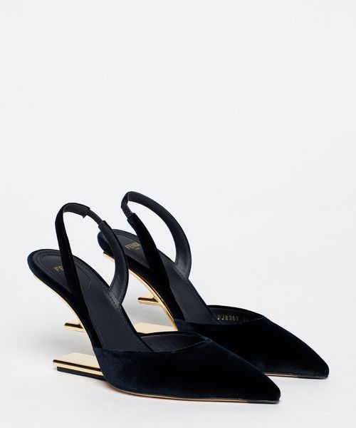 Velvet slingbacks hot sale