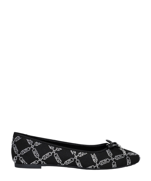 Logo detailing ballet flats