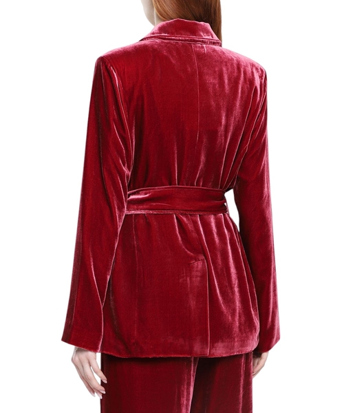 【Olivia von Halle】残りわずか☆ベルベット ローブ ベルト付き Olivia von Halle | Luxury Silk Robes - fabric-silk-velvet