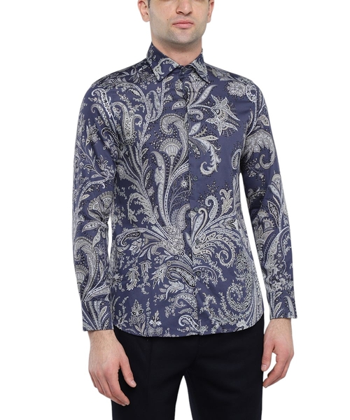 Logo printed long-sleeve shirt