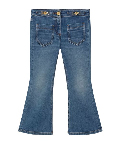 Loqo detallı cins şalvar