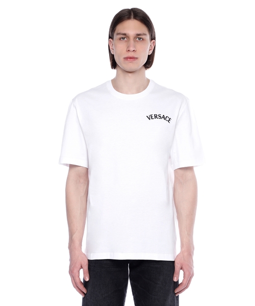 Logo embroidered short sleeve T-shirt