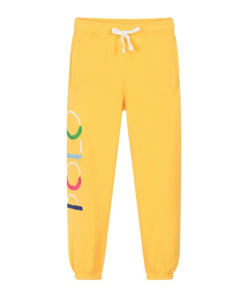 Elastic waist logo printed pants