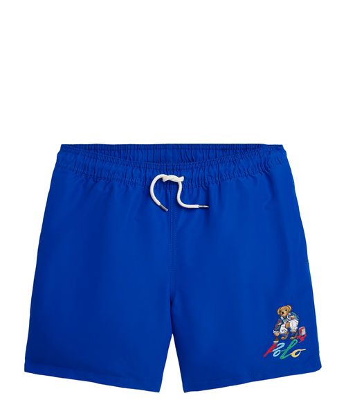 Logo embroidery detail shorts