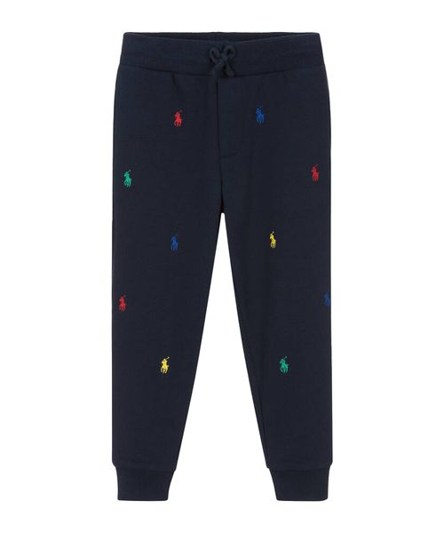 Polo Pony-motif jersey-fleece track pants