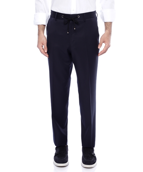 Elastik bel hissəli düz biçimli şalvar