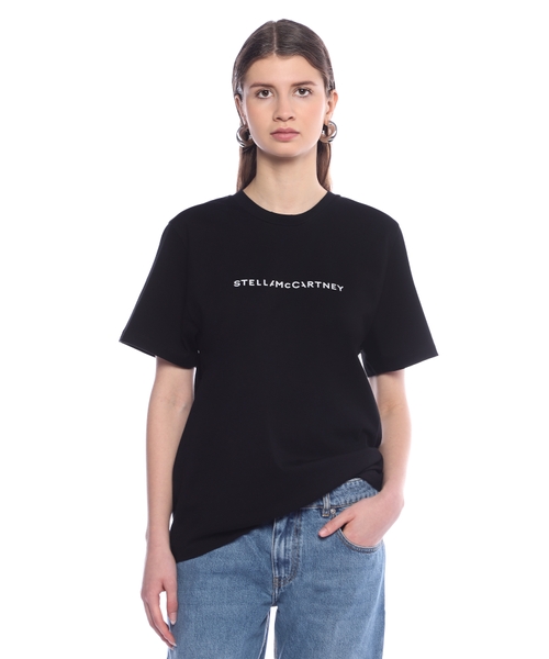 Tシャツ・カットソー STELLA MCCARTNEY COTTON T-SHIRT WITH LOGO PRINT Logo printed cotton T-shirt | Emporium