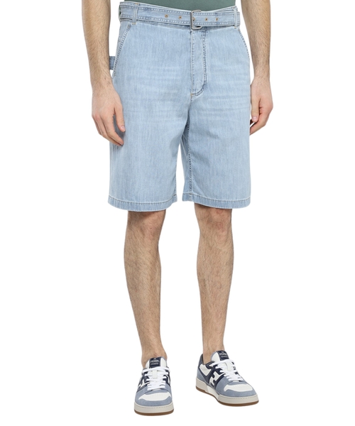 Straight-fit shorts with belt