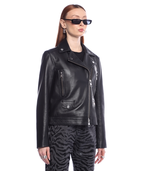 Glitter leather jacket best sale