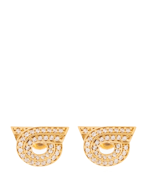 Kristallarla bəzədilmiş Gancini detallı sırğalar