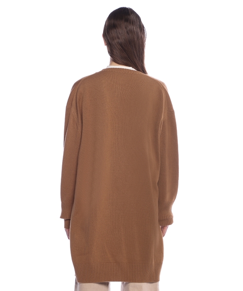 Tシャツ・カットソー SALVATORE FERRAGAMO Brown Cashmere Cardigan Long-sleeve cashmere cardigan | Emporium