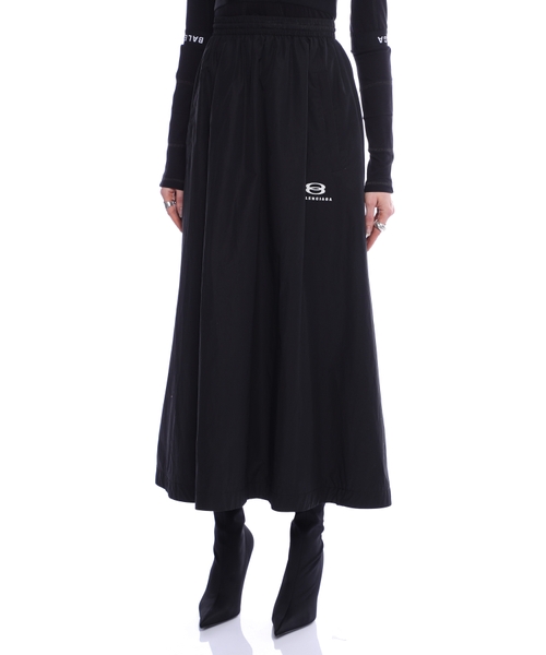 Logo embroidered midi skirt | Emporium