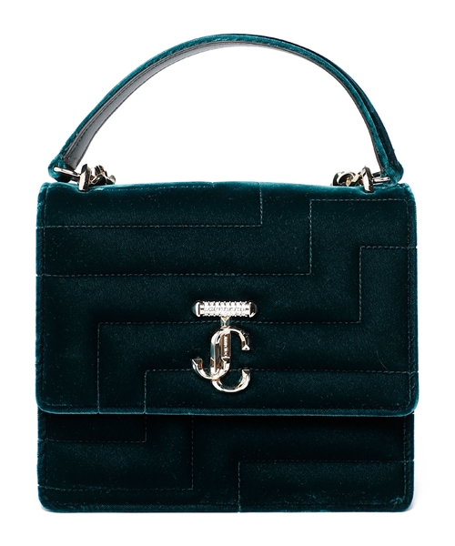 Avenue velvet shoulder bag