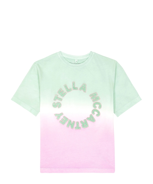 Футболка с блестящим принтом Tie-dye