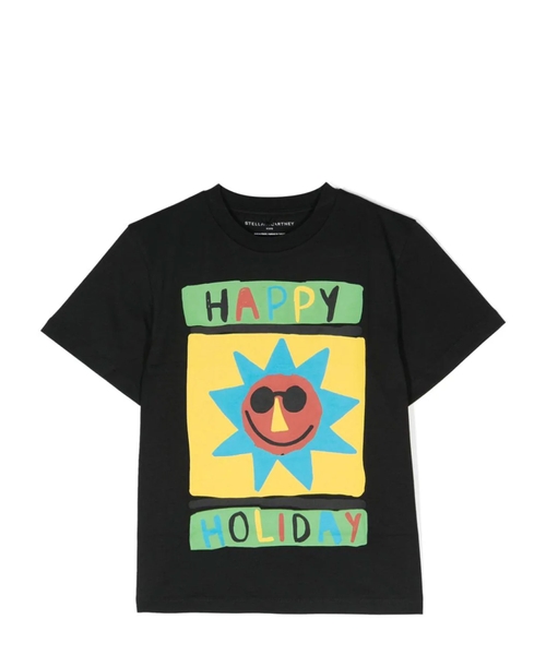 Printed T-shirt with short steeves