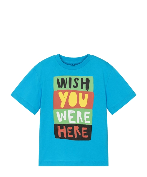 Футболка с принтом и короткими рукавами